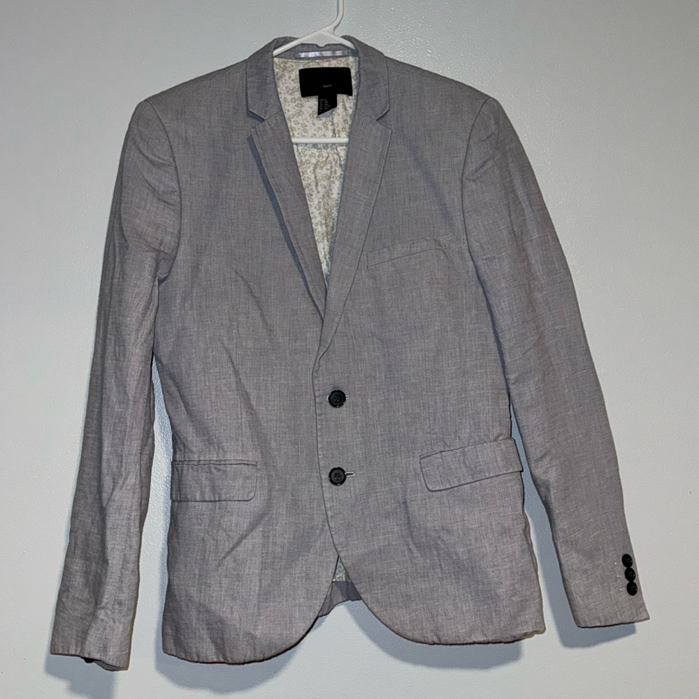 H&M Slim Fit Gray Blazer